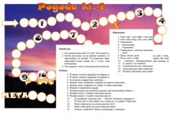 Gra planszowa dla klasy 4 na podsumowanie działu "Poznajemy pogodę i inne zjawiska przyrodnicze"