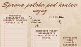 "Sprawa polska pod koniec wojny" prezentacja + karta pracy