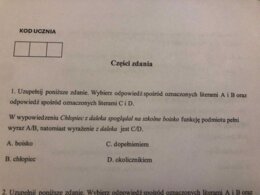 Części zdania - zadania typu egzaminacyjnego