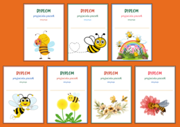 DZIEŃ PSZCZÓŁ - pszczoły – DYPLOMY – 20 wersji – biblioteka – świetlica - przedszkole – dyplom