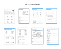 Kids Can 2 Unit 2 Klasa Druga Rodział Drugi Dodatkowe Zadania Ćwiczenia Powtórzenie Nazwy pomieszczeń w domu i mebli Karty Pracy