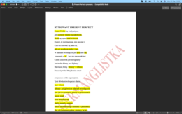 Rymowany Present Perfect