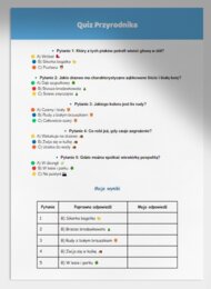 Atlas przyrodniczy. Gatunki roślin i zwierząt. Quiz przyrodniczy