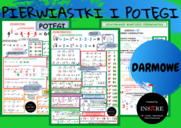 POWTÓRKA - PIERWIASTKI i POTĘGI - WŁASNOŚCI, DZIAŁANIA.