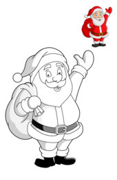 KOLOROWANKI ŚWIĄTECZNE według wzoru.