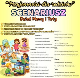 Scenariusz na Dzień Mamy i Taty "Przyjemności dla rodziców"