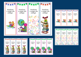 POWRÓT DO SZKOŁY – szkoła – zakładki do książek – zakładka – kolor - wersja 2