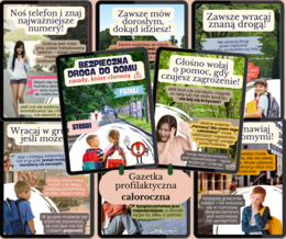 GAZETKA PROFILAKTYCZNA: "Bezpieczna droga do domu – zasady które chronią"