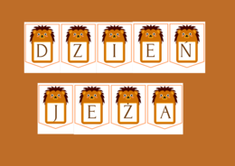 DZIEŃ JEŻA – biblioteka – świetlica – girlanda – gazetka – wersja 3