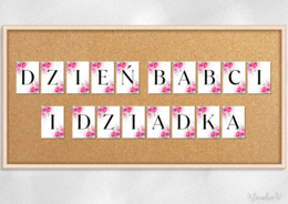 Girlanda „Dzień Babci i Dziadka” – wersja 3