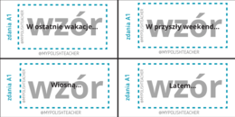 Dokończ zdania... Poziom A1 - język polski jako obcy