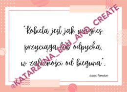 Plakaty z cytatami - Dzień Kobiet