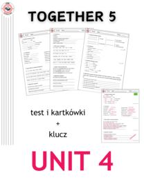 Together 5 Unit 4 - test i kartkówki do działu