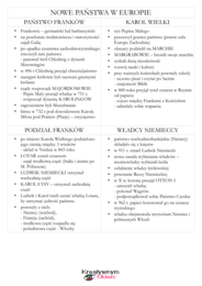 Początki średniowiecza - karty pracy w formie mini ściągi