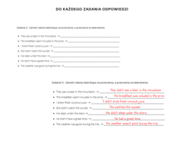 Gramatyka klasa 6: czas przeszły Past Simple. Na podstawie podręcznika English Class A2