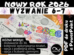 Matematyczny Nowy Rok 2026, Wyzwanie Six Seven 6-7, kolejność wykonywania działań.