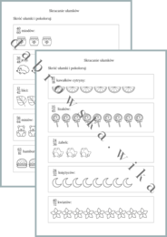 Ułamki - kolorowanie poprzez skracanie