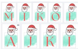 MIKOŁAJKI - GIRLANDA NAPIS