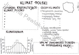 Czynniki klimatotwórcze + klimat w Polsce