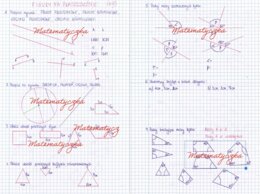 Figury na płaszczyźnie - karty pracy, kartkówka, kl. 6