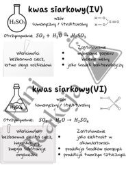 Kwas siarkowy(IV) i (VI)