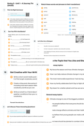 Brainy 5 - Unit 1 - karta pracy - A Journey Through the Seasons (24/25) - weather, seasons, countries