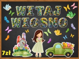 WITAJ WIOSNO - gazetka edukacyjna, grafika XL