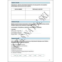 A. Fredro "Zemsta" – test powtórzeniowy przed egzaminem ósmoklasisty