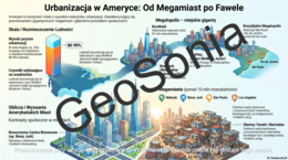 Urbanizacja w Ameryce geografia klasa 8 sketchnotka