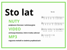 Sto lat-pakiet materiałów do nauki (video, mp3, nuty)