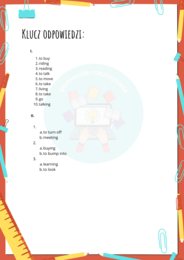 Konstrukcje czasownikowe gerund/infinitive