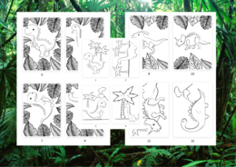 Dinozaury- kolorowanka