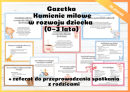 Gazetka   Kamienie milowe  w rozwoju dziecka  (0–3 lata)