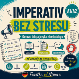 Imperativ bez stresu – tryb rozkazujący w języku niemieckim (A1/A2)