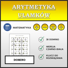 Domino - Arytmetyka ułamków | matematyka