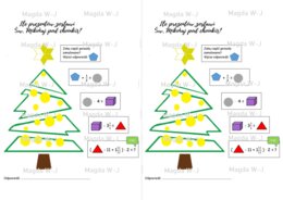 Ułamkowa choinka - Ułamki - powtórzenie - Klasa 5/Klasa 6
