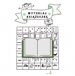 Zabawa rysunkowa "Wyturlaj książeczkę"