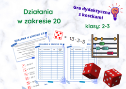 Działania w zakresie 20 - gra dydaktycza