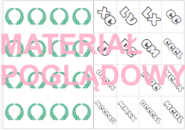Liczby rzymskie - notatka + gra Czarny Piotruś kl. 4