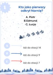 "Opowieści z Narnii" - lekcja w ruchu (stacje zadaniowe)
