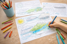 Obieg wody w przyrodzie – karty pracy i mini-eksperymenty