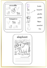 Animals - kolorowanka i ćwiczenia, 26 stron