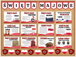 ŚWIĘTA MAJOWE - zestaw materiałów na gazetkę szkolną