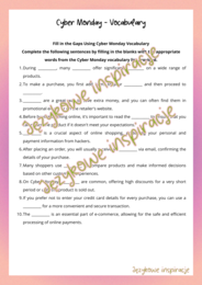 Cyber Monday - gotowa lekcja