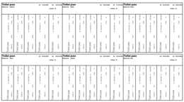 (Przepustki do toalety)(Toilet pass)(dla uczniów w trakcie zajęć)(Wyjściówki do WC)