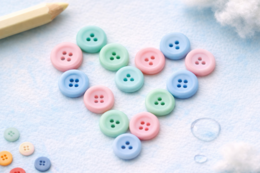 Deszczowe stworki z guzików