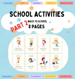 School Activities Part 2: Back to school Coding, drawing, I have... Who has...? Czynności wykonywane w szkole część 2.