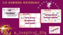 Baśnie: "Kopciuszek", "Bajka o rybaku i rybce", "Królowa pszczół", cechy baśni - karty pracy, scenariusz lekcji, zadania