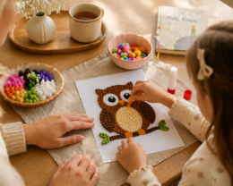 Naklej sowę – praca sensoryczna