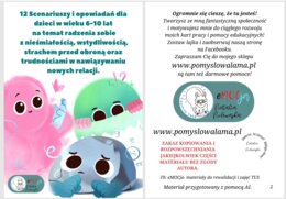 Scenariusze d 6-10 lat nt. radzenia sobie z nieśmiałością, wstydliwością, strachem